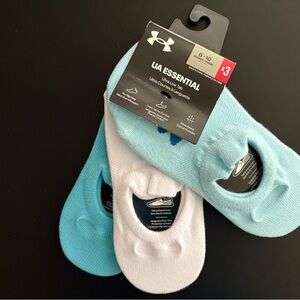 Under Armor UA ESSENTIAL Ultra Low Tab socks, 3-pk, Size W6-10, New w/Tags